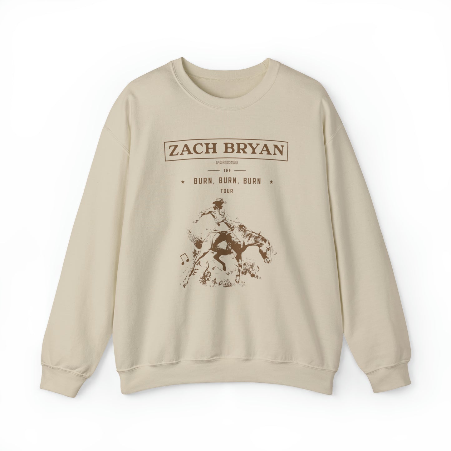 Zach Bryan Burn Burn Burn Crewneck, Zach Bryan Sweatshirt, Zach Bryan Shirt, Zach Bryan Burn merch, Zach Bryan gift idea