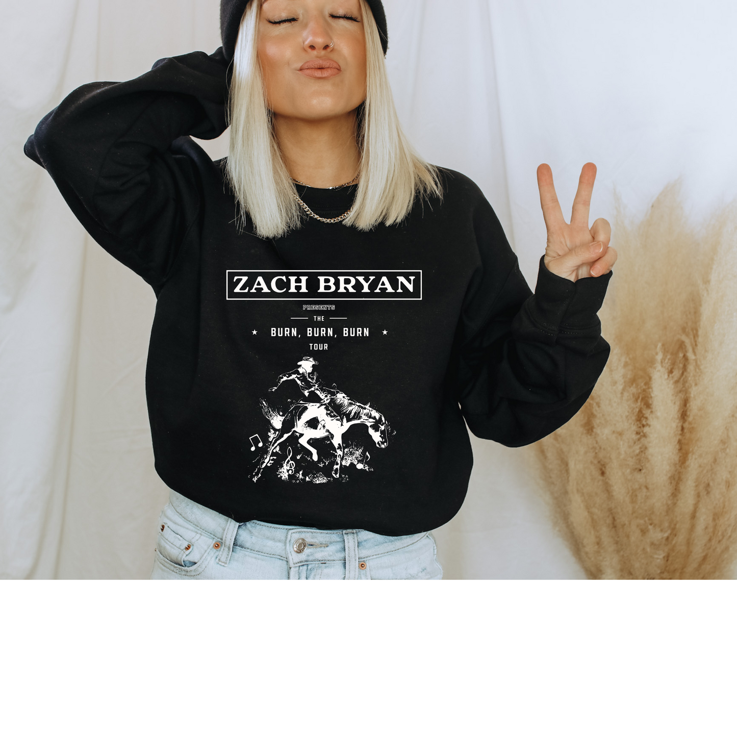 Zach Bryan Burn Burn Burn Crewneck, Zach Bryan Sweatshirt, Zach Bryan Shirt, Zach Bryan Burn merch, Zach Bryan gift idea