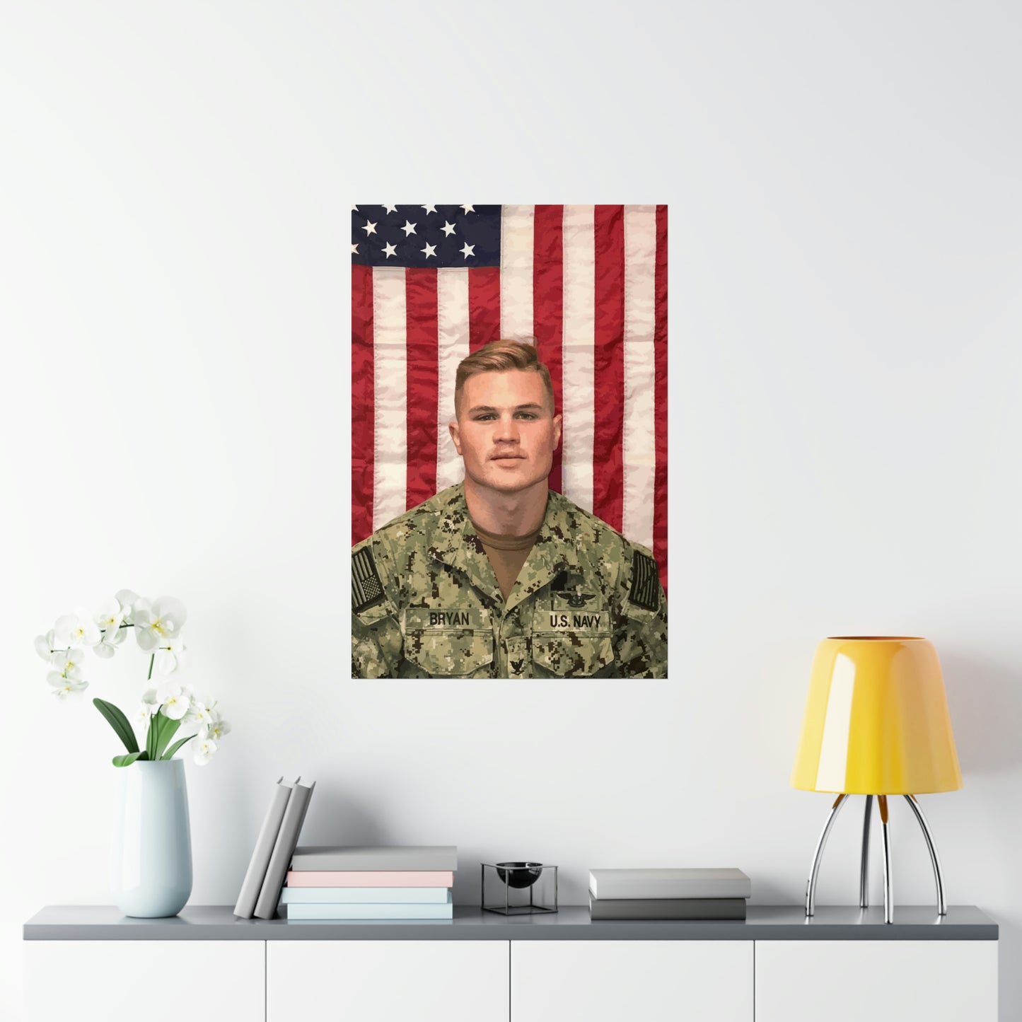 Zach Bryan Poster, Zach Bryan Print, Zach Bryan Merch, Mens Gift Idea, Military Uniform, Zach Bryan Flag Wall Art, American Heartbreak Decor