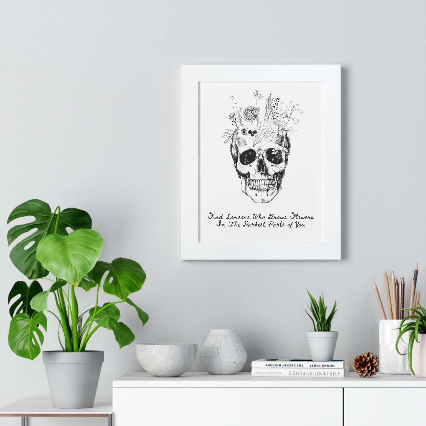 Zach Bryan Framed Poster, Zach Bryan Merch, Find Someone who Grows Flowers In the Darkest Parts of You, Zach Bryan Gift Idea Wall Art