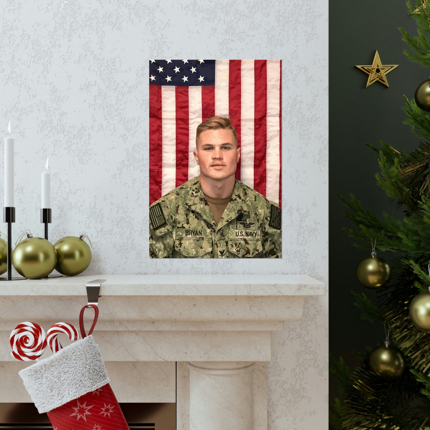 Zach Bryan Poster, Zach Bryan Print, Zach Bryan Merch, Mens Gift Idea, Military Uniform, Zach Bryan Flag Wall Art, American Heartbreak Decor