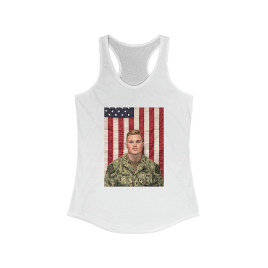 Zach Bryan Flag TANK, Womens Zach Bryan Tank Top, Navy Flag Shirt, Zach Bryan Merch, Zach Bryan Uniform tank Top, Womens Tee