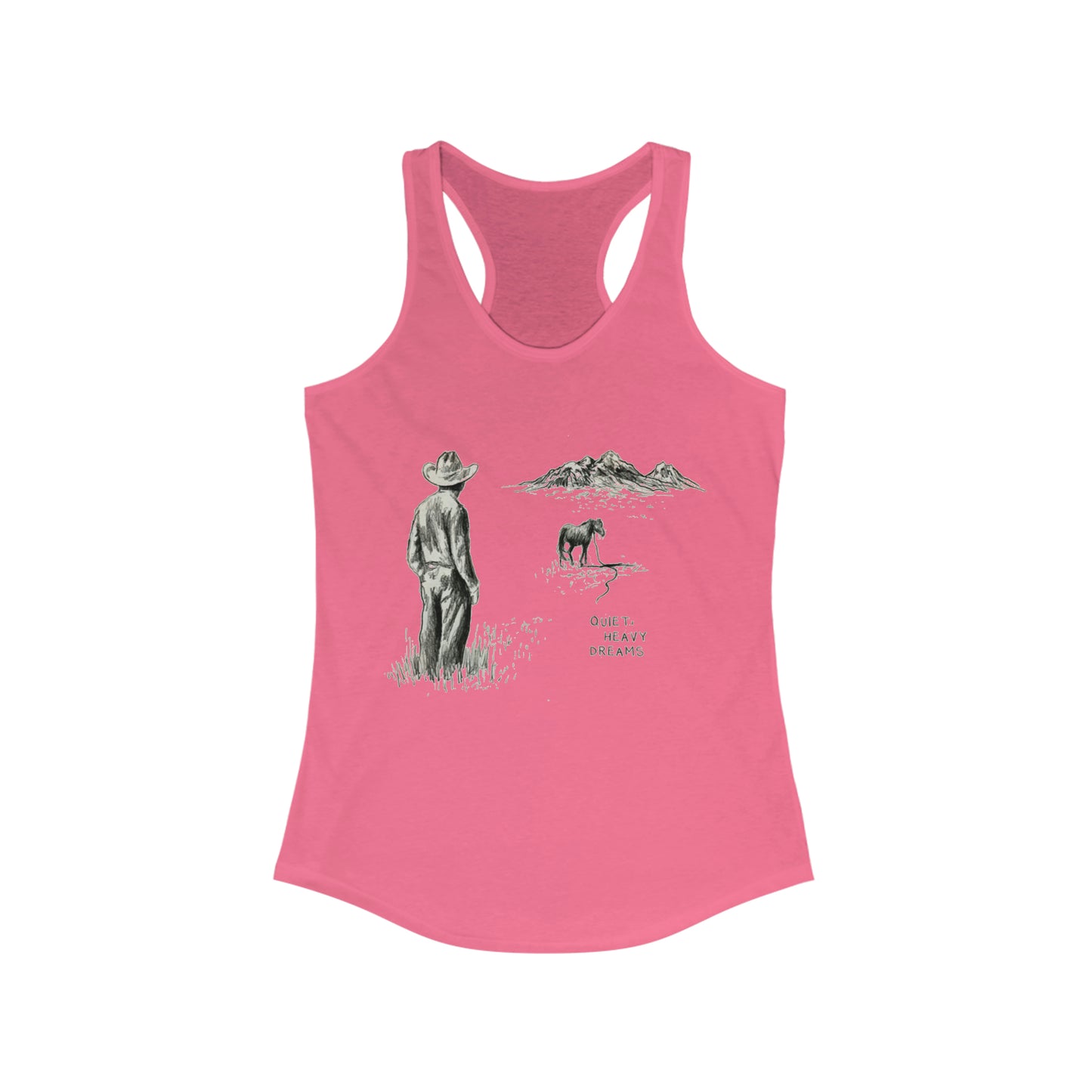 Zach Bryan Tank,Quiet Heavy Dreams Racerback Tank, Punchy Tshirt, Zach Bryan Merch, Western Cow girl Tank, Womens Zach Bryan Tshirt