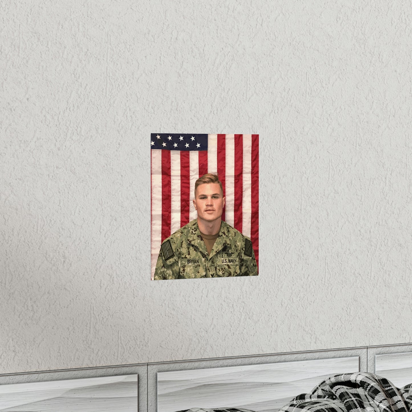 Zach Bryan Poster, Zach Bryan Print, Zach Bryan Merch, Mens Gift Idea, Military Uniform, Zach Bryan Flag Wall Art, American Heartbreak Decor