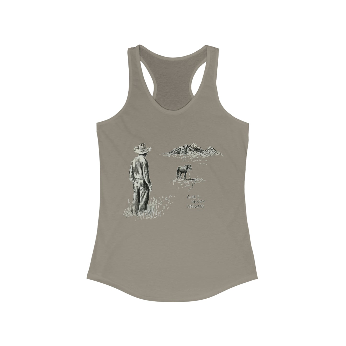 Zach Bryan Tank, Quiet Heavy Dreams Racerback Tank top, Punchy Tshirt, Zach Bryan Merch, Western Cow girl Tank, Womens Zach Bryan Tshirt