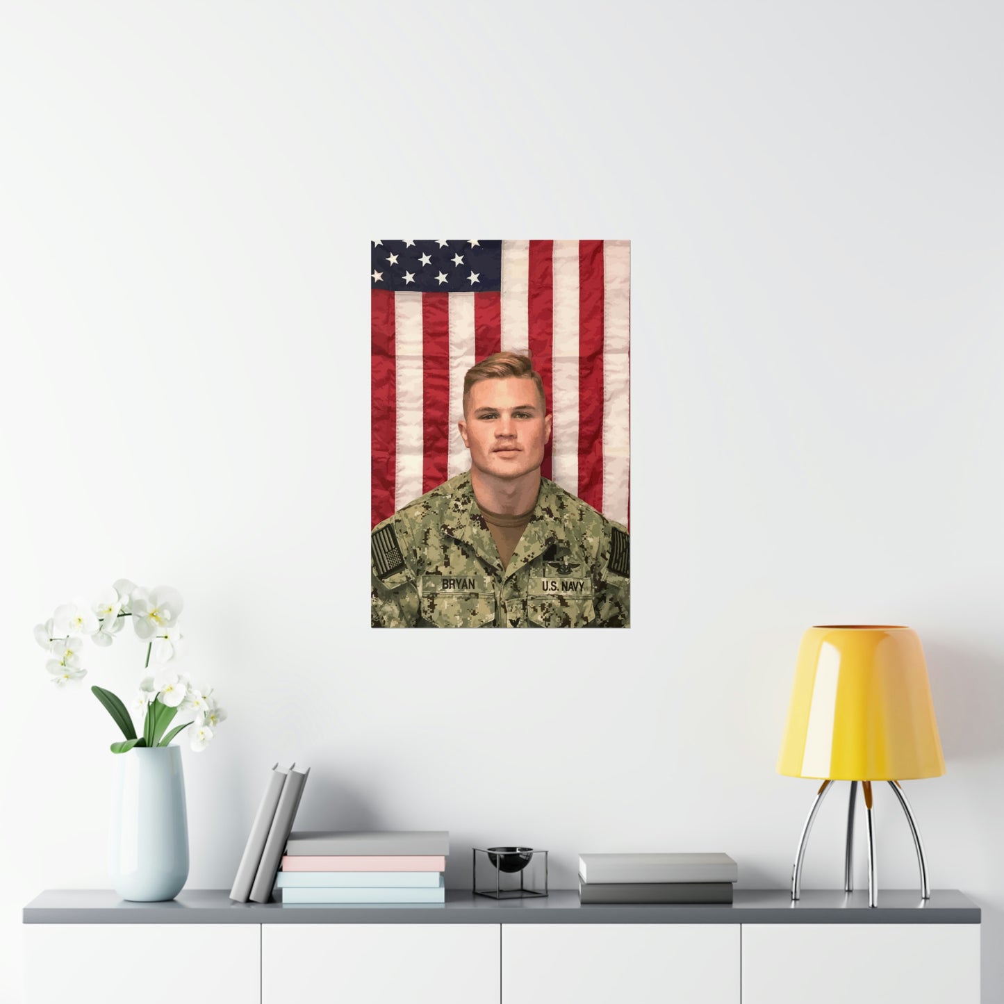 Zach Bryan Poster, Zach Bryan Print, Zach Bryan Merch, Mens Gift Idea, Military Uniform, Zach Bryan Flag Wall Art, American Heartbreak Decor