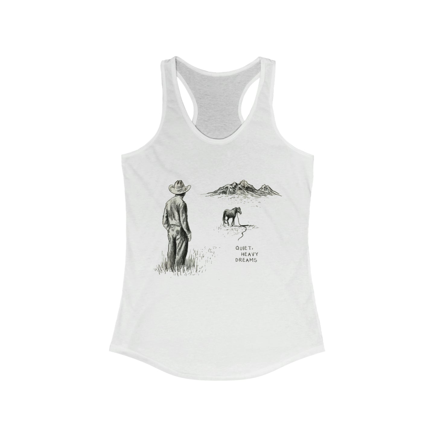 Zach Bryan Tank, Quiet Heavy Dreams Racerback Tank top, Punchy Tshirt, Zach Bryan Merch, Western Cow girl Tank, Womens Zach Bryan Tshirt