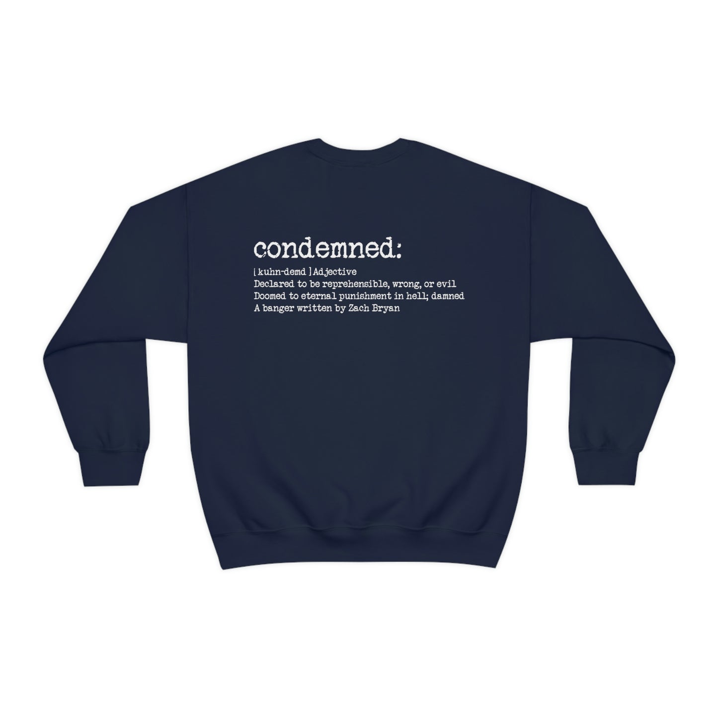 Zach Bryan Condemned Sweatshirt, Zach Bryan Gift idea, Zach Bryan Merch, Zach Bryan Tshirt, Zach Bryan Gift