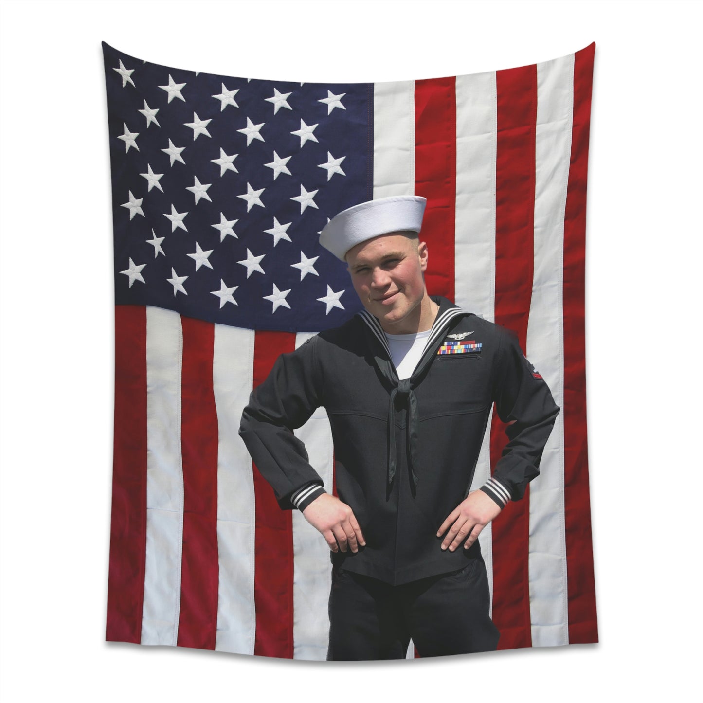 Zach Bryan, Zach Bryan Flag Tapestry, Zach Bryan Gift Idea, Zach Bryan Merch, Zach Bryan Dress Blues uniform , Military Wall Art, wall decor