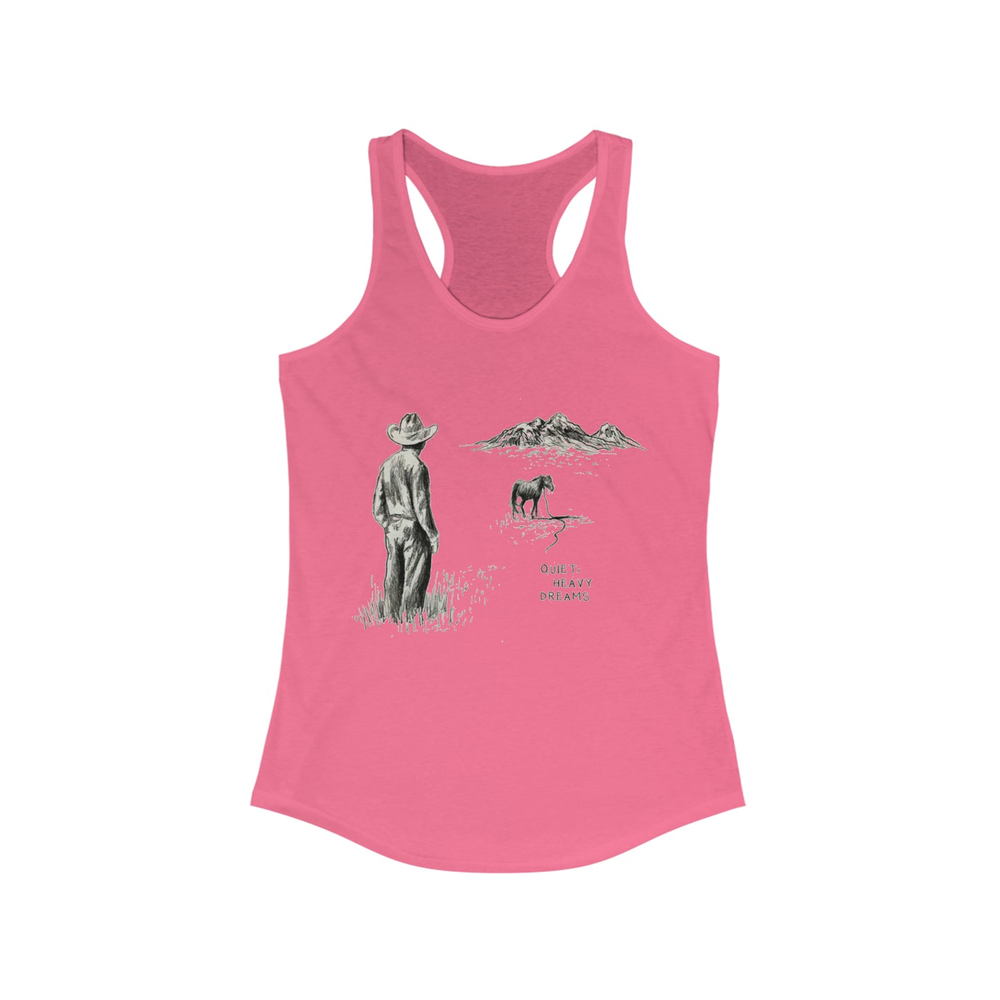 Zach Bryan Tank,Quiet Heavy Dreams Racerback Tank, Punchy Tshirt, Zach Bryan Merch, Western Cow girl Tank, Womens Zach Bryan Tshirt