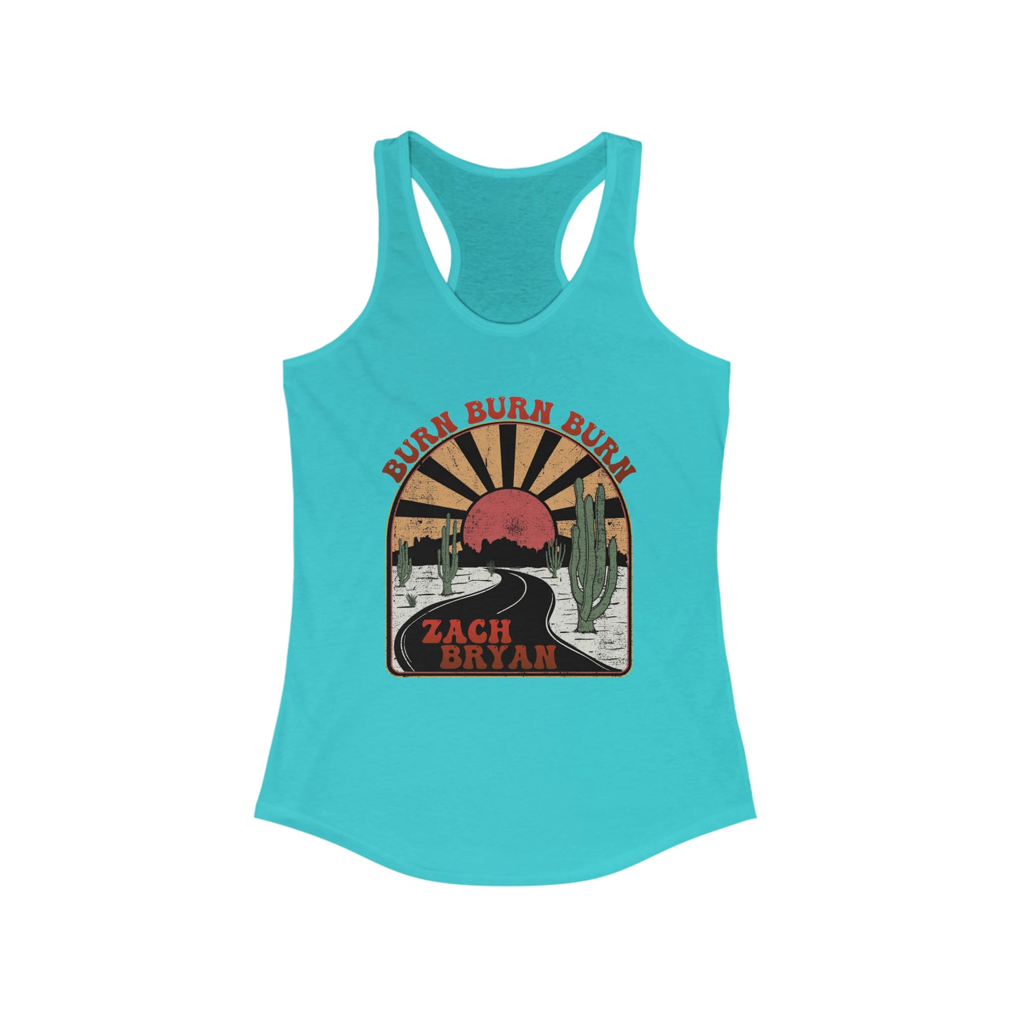 Zach Bryan Tank, Burn Burn Burn Racerback Tank, Punchy Tshirt, Zach Bryan Merch, Western Cowgirl Tank, Womens Zach Bryan Burn Burn Burn Tee