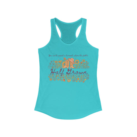 Zach Bryan Tank, Half Grown Shirt, Punchy Tshirt, Zach Bryan Merch, Western Cowgirl Tanktop, Womens Zach Bryan Lyrics Half Grown Tank top