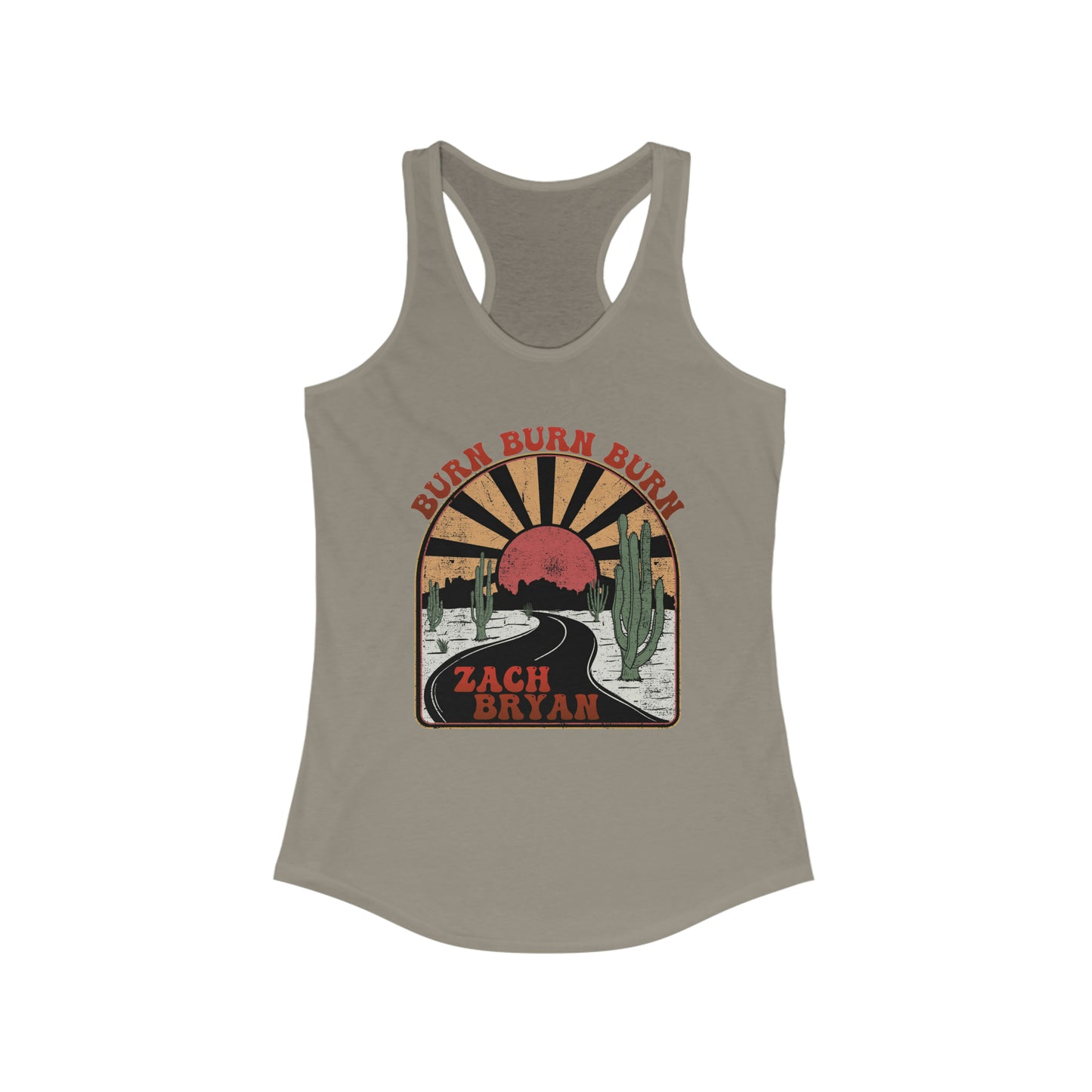 Zach Bryan Tank, Burn Burn Burn Racerback Tank, Punchy Tshirt, Zach Bryan Merch, Western Cowgirl Tank, Womens Zach Bryan Burn Burn Burn Tee