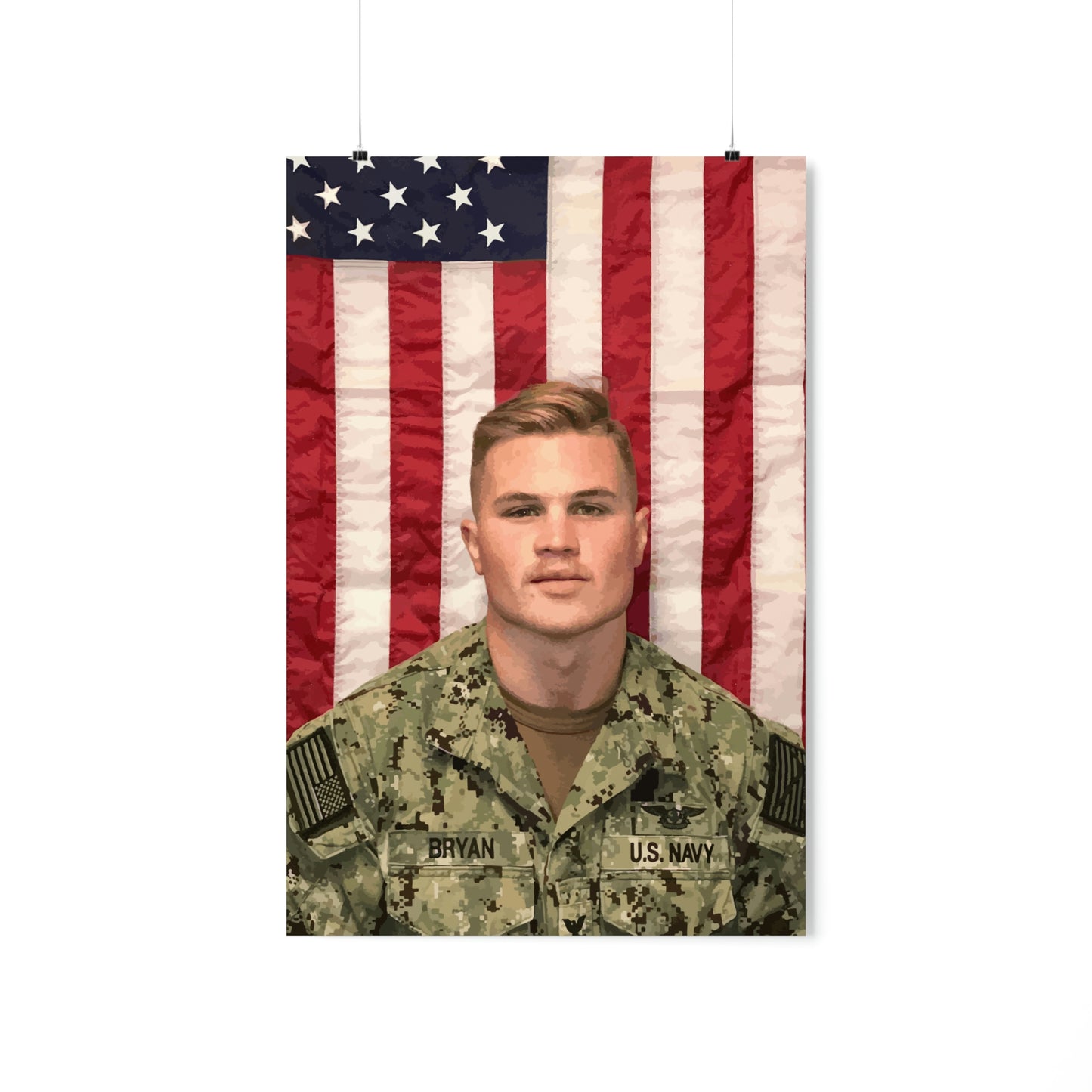 Zach Bryan Poster, Zach Bryan Print, Zach Bryan Merch, Mens Gift Idea, Military Uniform, Zach Bryan Flag Wall Art, American Heartbreak Decor