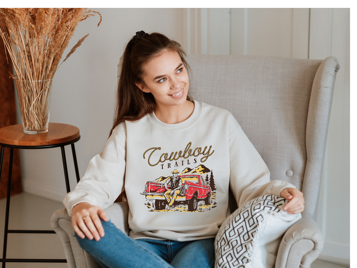 Vintage Graphic Cowboy Sweatshirt | Western Retro Shirt