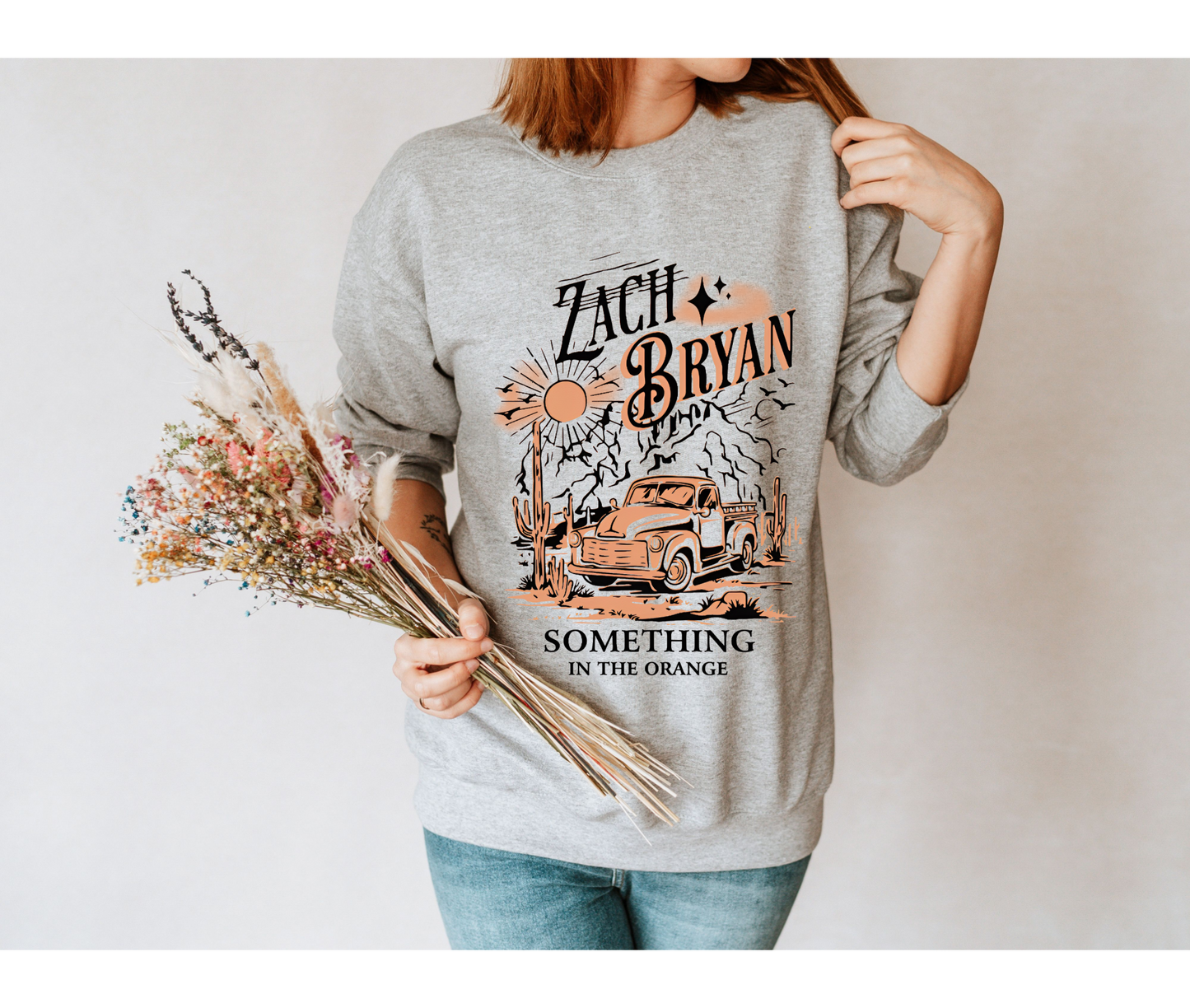 Zach Bryan, Zach Bryan Something IN the Orange Sweatshirt, Zach Bryan Gift Idea, Zach Bryan TShirt, Zach Bryan MERCH Zach Bryan lyrics Shirt