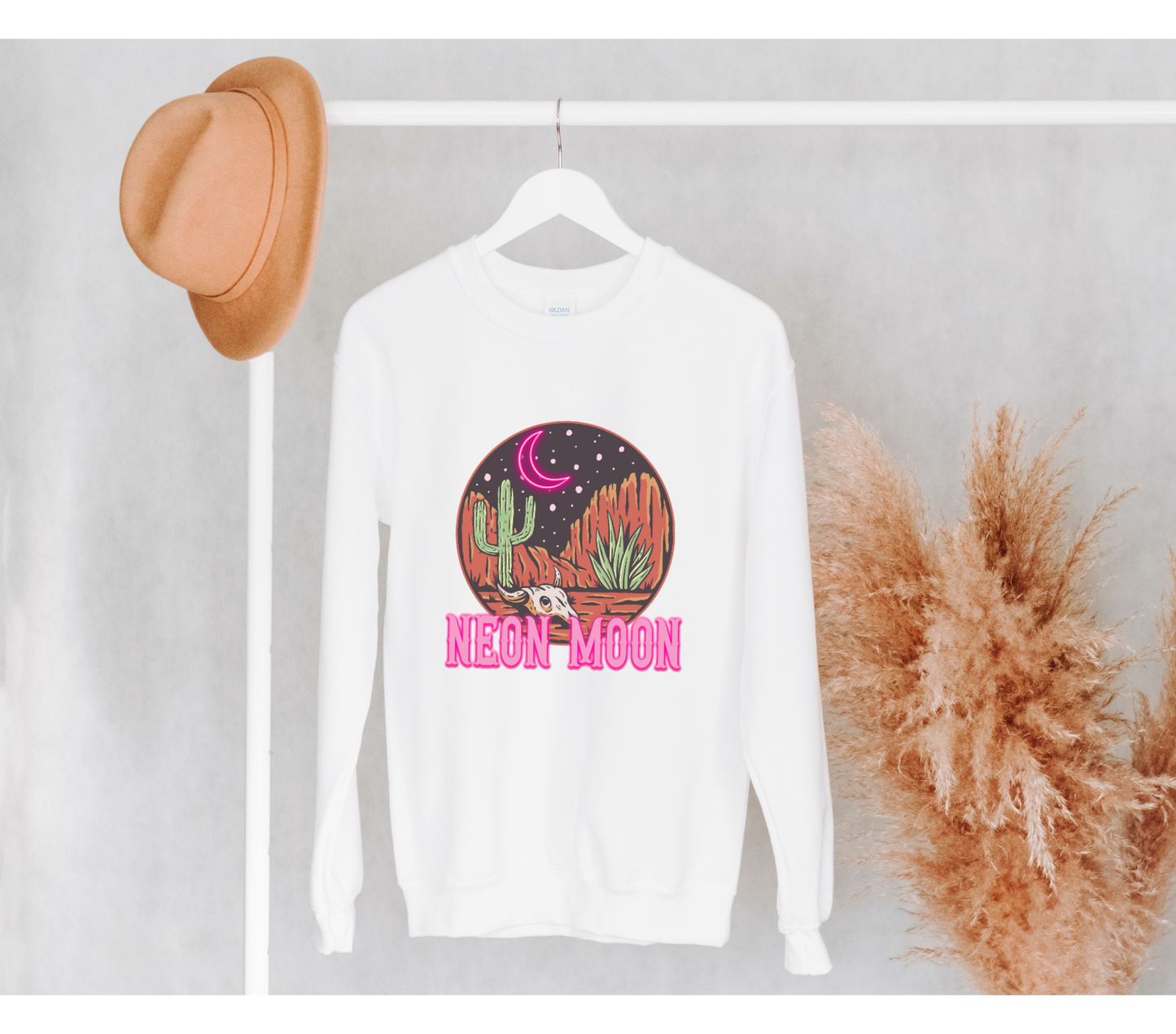 Neon Moon Sweatshirt, Neon Moon graphic Shirt,  Brooks Dunn, Country Music Graphic Sweatshirt, Western Fashion, Country Western Gift Idea