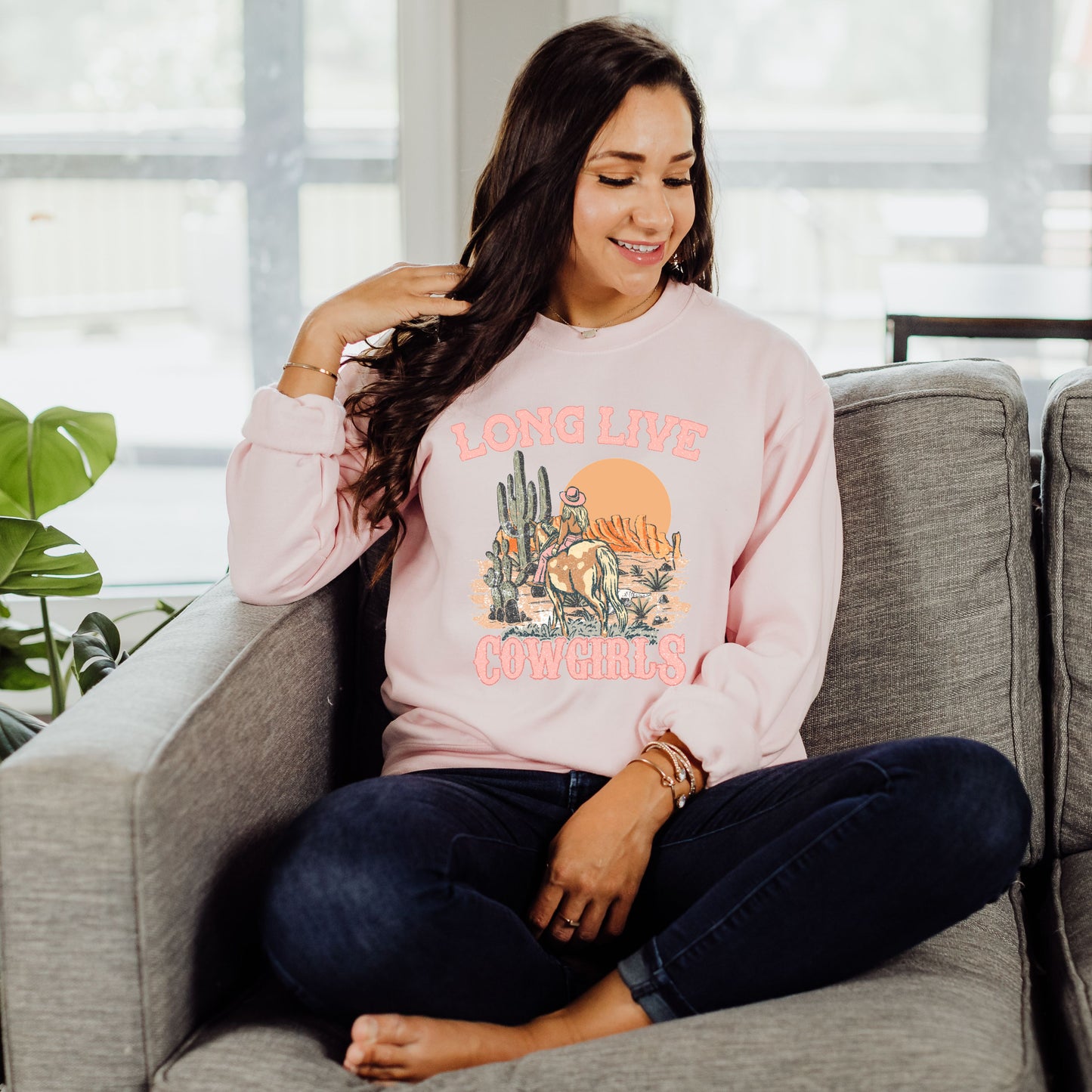 Cowgirl sweatshirt | Western graphic Tshirt | American western tee | Womens rodeo shirt, Cowgirl Hoodie, Crewneck, oversize Cowgirls Sweater