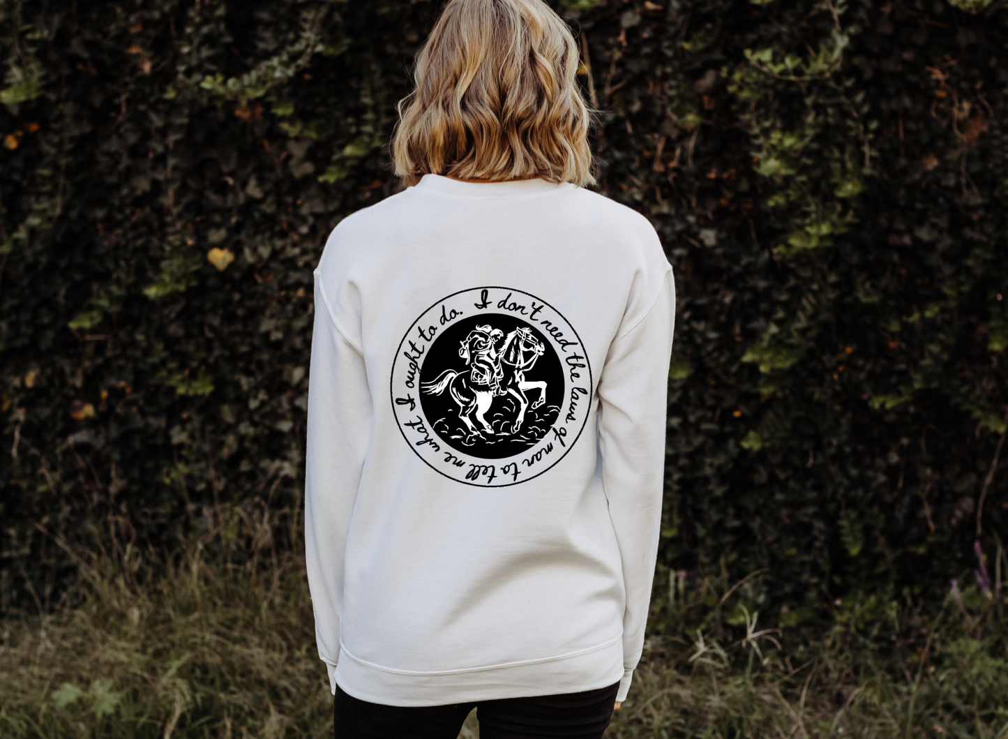 Tyler Childers Womens Sweatshirt, Tyler Childers Dont need the Laws of man, Tyler Childers Gift, Way of Triune God