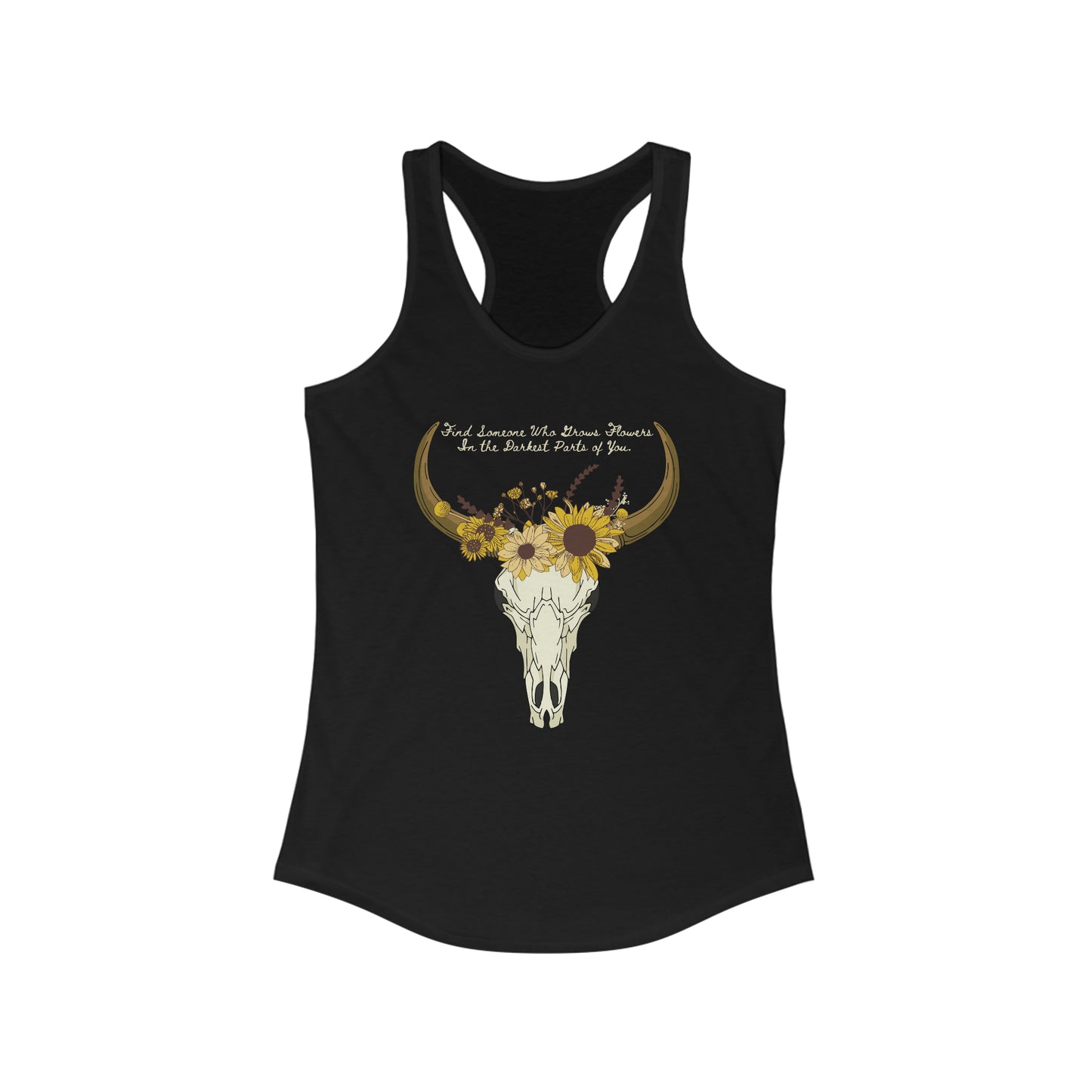 Zach Bryan Tank, Sun to Me Tshirt , Find Someone who grows flowers in the Darkest parts of You, Zach Bryan Gift Idea, bull skull merch