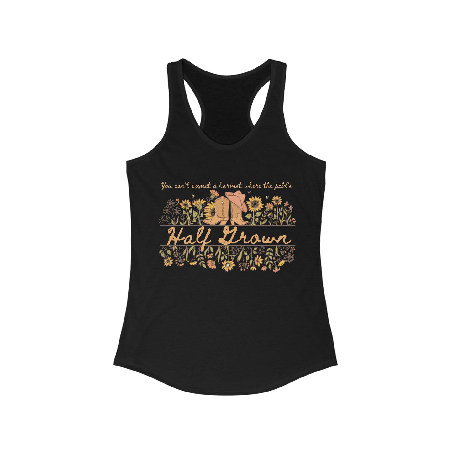 Zach Bryan Tank, Half Grown Shirt, Punchy Tshirt, Zach Bryan Merch, Western Cowgirl Tanktop, Womens Zach Bryan Lyrics Half Grown Tank top