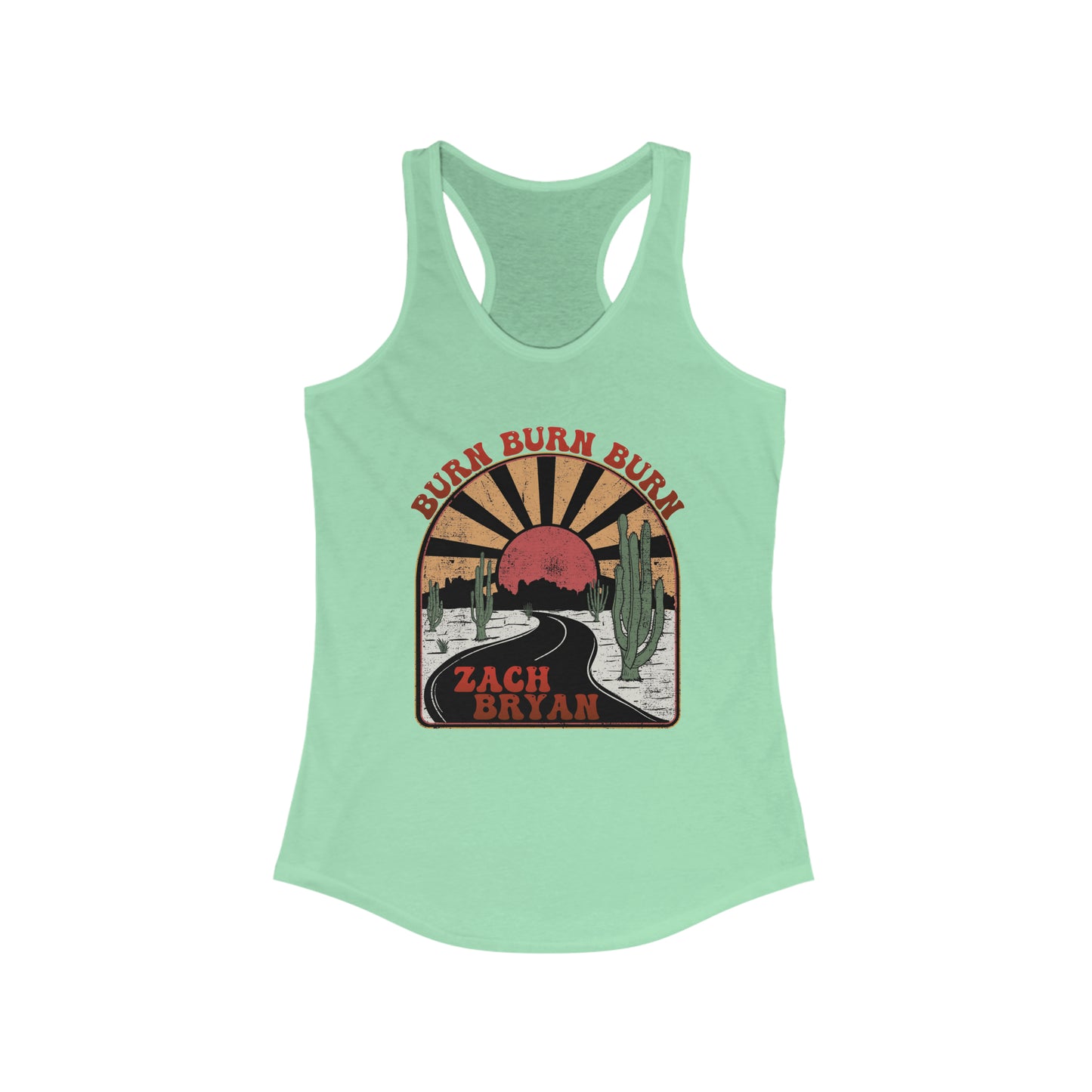 Zach Bryan Tank, Burn Burn Burn Racerback Tank, Punchy Tshirt, Zach Bryan Merch, Western Cowgirl Tank, Womens Zach Bryan Burn Burn Burn Tee