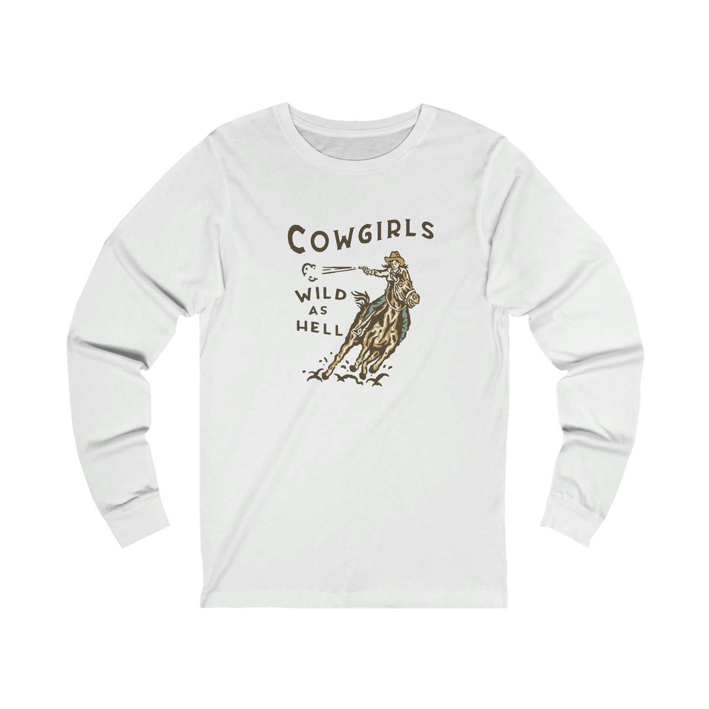 Western Cowgirl Shirt, Country Western Gift Ideas, Women's Western Shirt, Cowgirl Long Sleeve Tee, Western Cow Girl Shirt