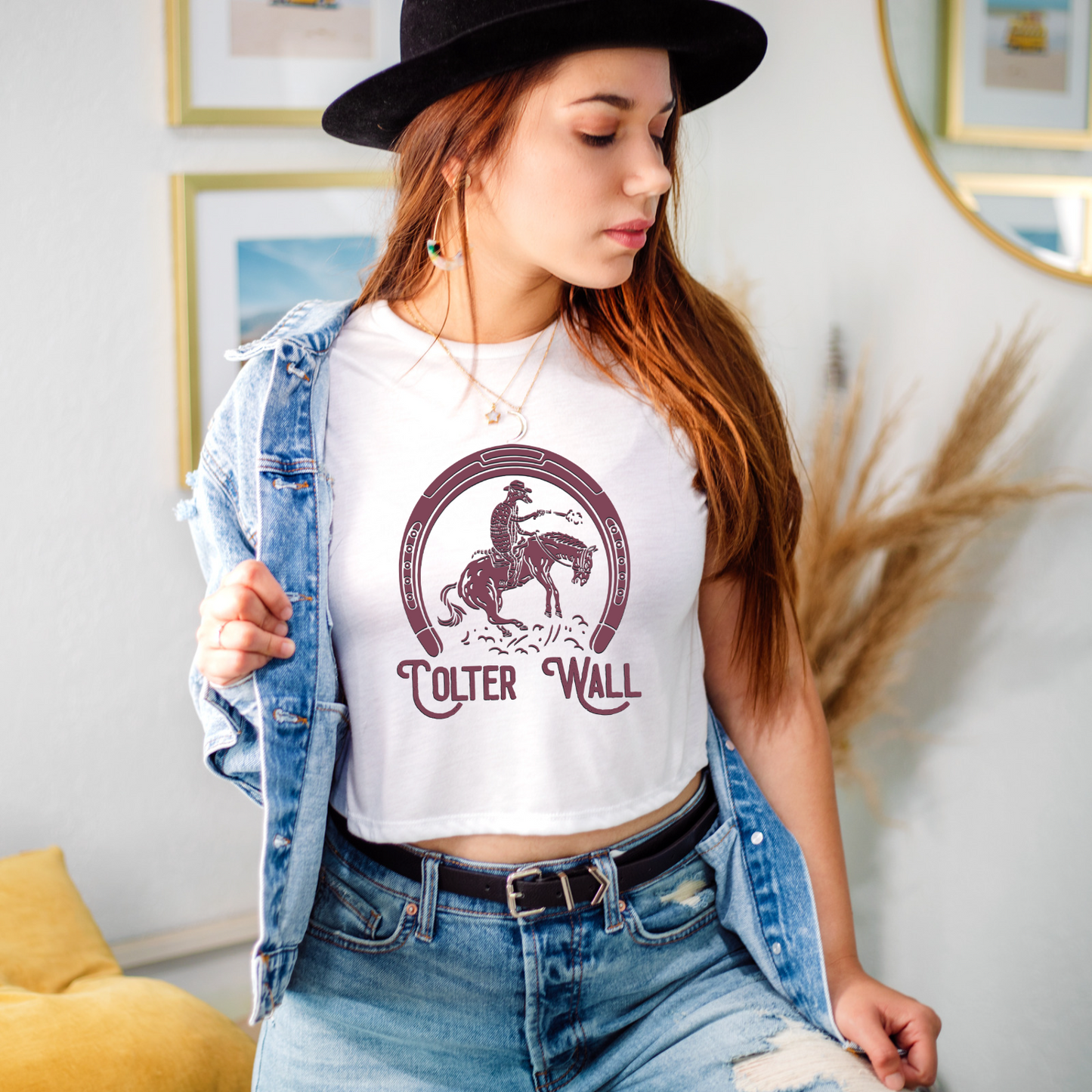 Colter Wall Crop Top, Colter Wall cropped Tshirt, Womens Rodeo Shirt, Colter Wall Merch, Colter Wall Gift Idea, Western Tee, Western Rodeo