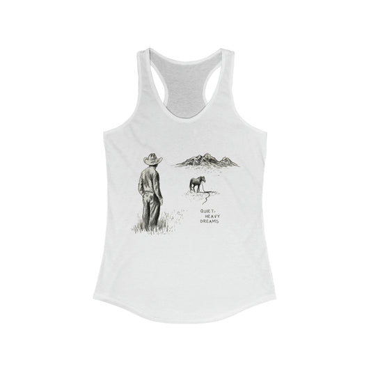 Zach Bryan Tank,Quiet Heavy Dreams Racerback Tank, Punchy Tshirt, Zach Bryan Merch, Western Cow girl Tank, Womens Zach Bryan Tshirt