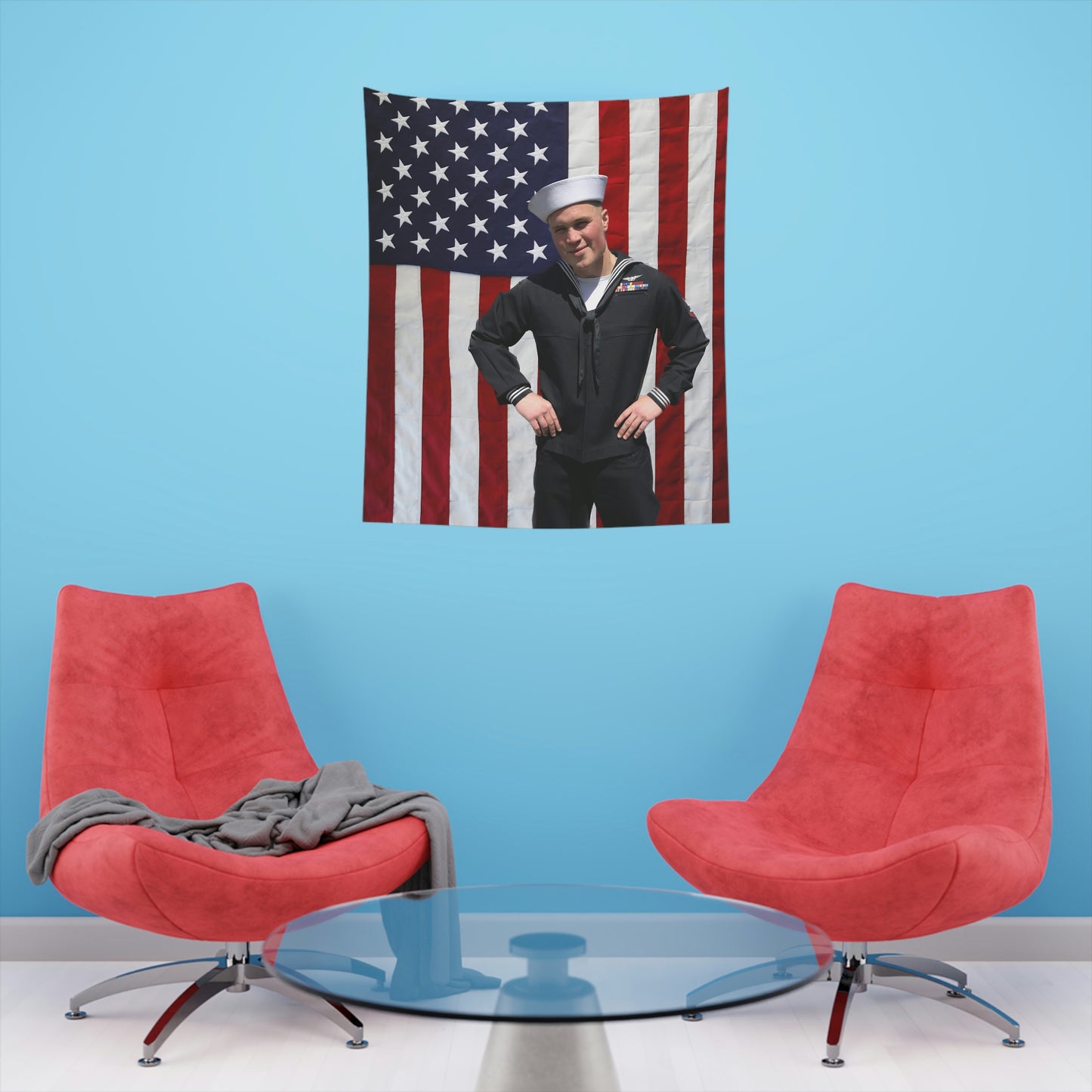 Zach Bryan, Zach Bryan Flag Tapestry, Zach Bryan Gift Idea, Zach Bryan Merch, Zach Bryan Dress Blues uniform , Military Wall Art, wall decor