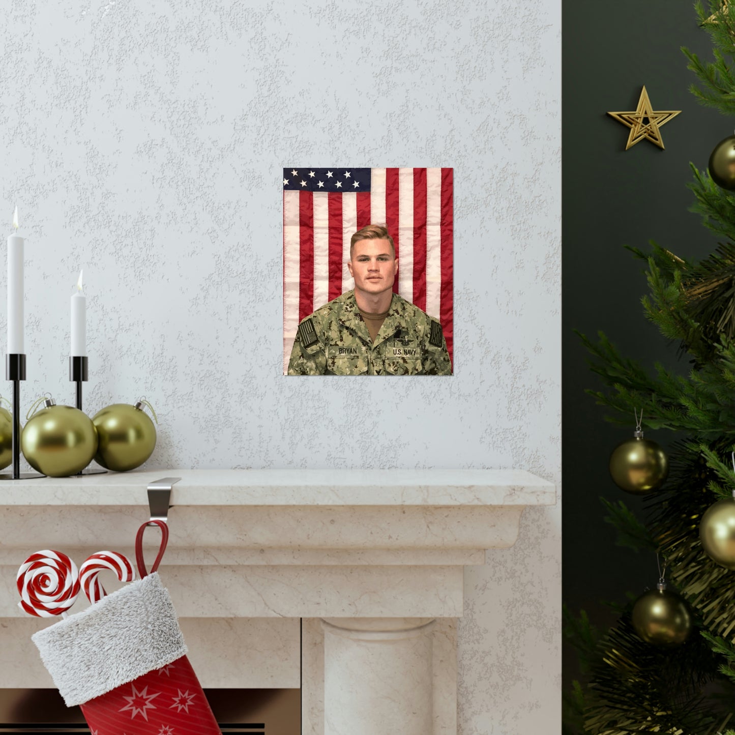 Zach Bryan Poster, Zach Bryan Print, Zach Bryan Merch, Mens Gift Idea, Military Uniform, Zach Bryan Flag Wall Art, American Heartbreak Decor