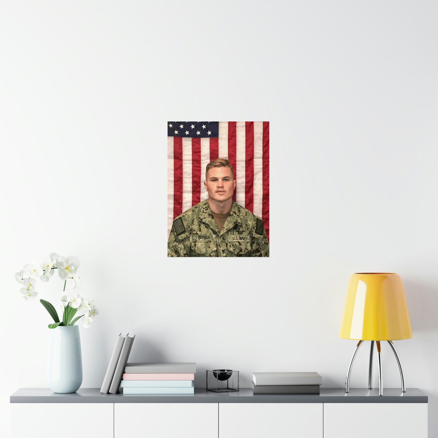 Zach Bryan Poster, Zach Bryan Print, Zach Bryan Merch, Mens Gift Idea, Military Uniform, Zach Bryan Flag Wall Art, American Heartbreak Decor