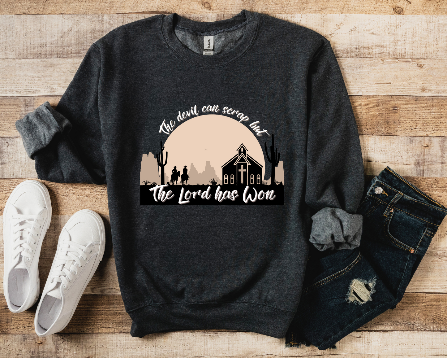 Zach Bryan Sweatshirt, The Devil Can Scrap but the Lord has won Shirt, Zach Bryan Revival, Zach Bryan Gift idea, Lyrics, Zach Bryan Merch,